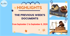 Notable documents of Vietnam in the previous week (from September 2 to September 8, 2024) 